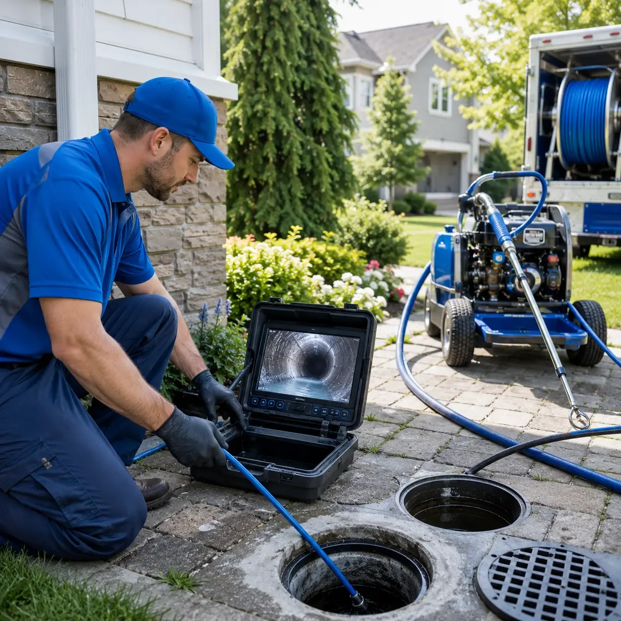 Outdoor drain cleaning professionals serving Raritan, NJ